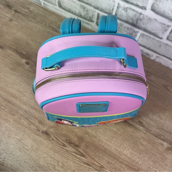 Loungefly Disney a Goofy Movie Max and Roxanne Backpack - Pink, Blue, and Yellow - Picture 9 of 9